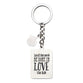 Metal Keyring in Tin: Teacher, Pink/Green Apple (1 Cor 16:14)