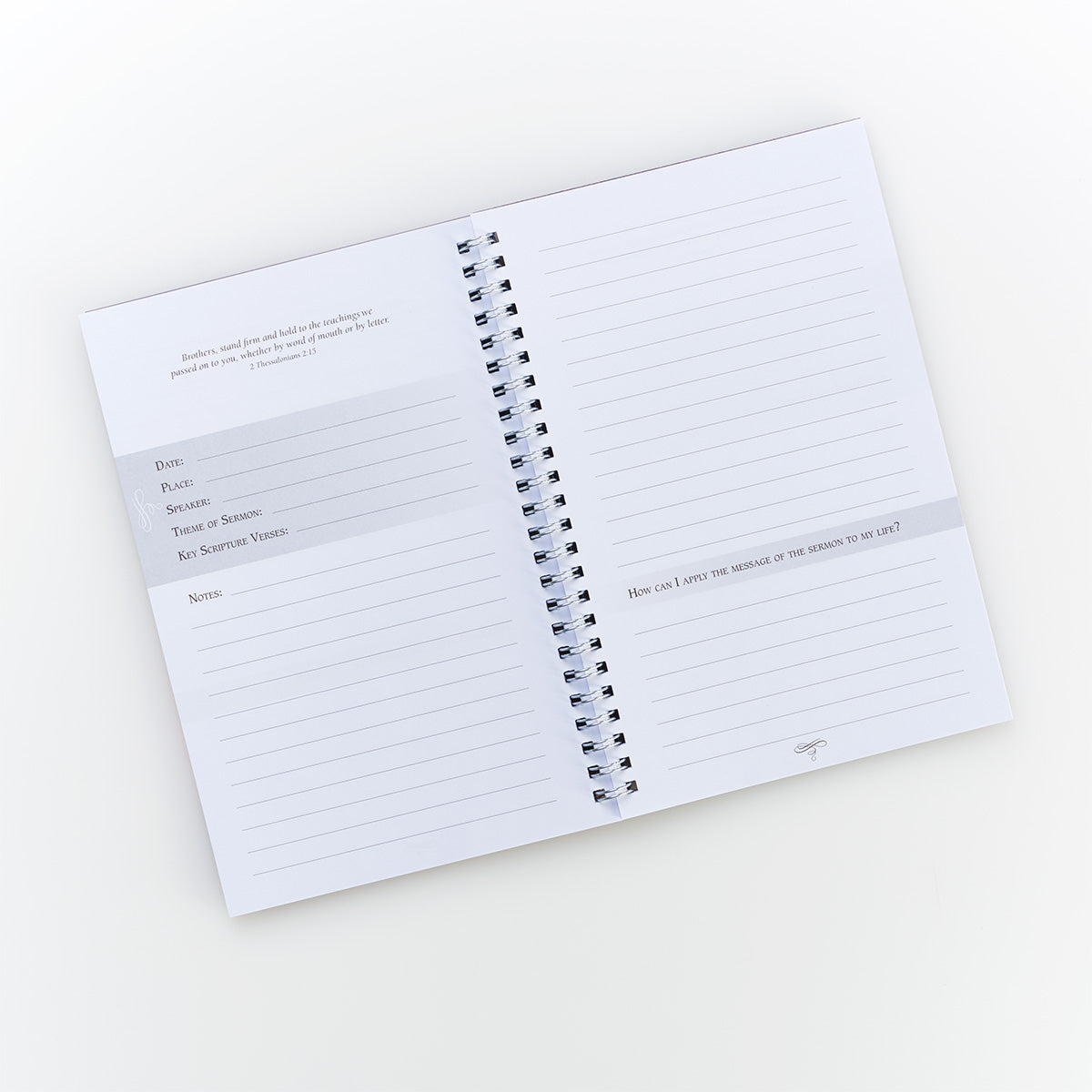 Notebook: My Sermon Notes, Tree in Field