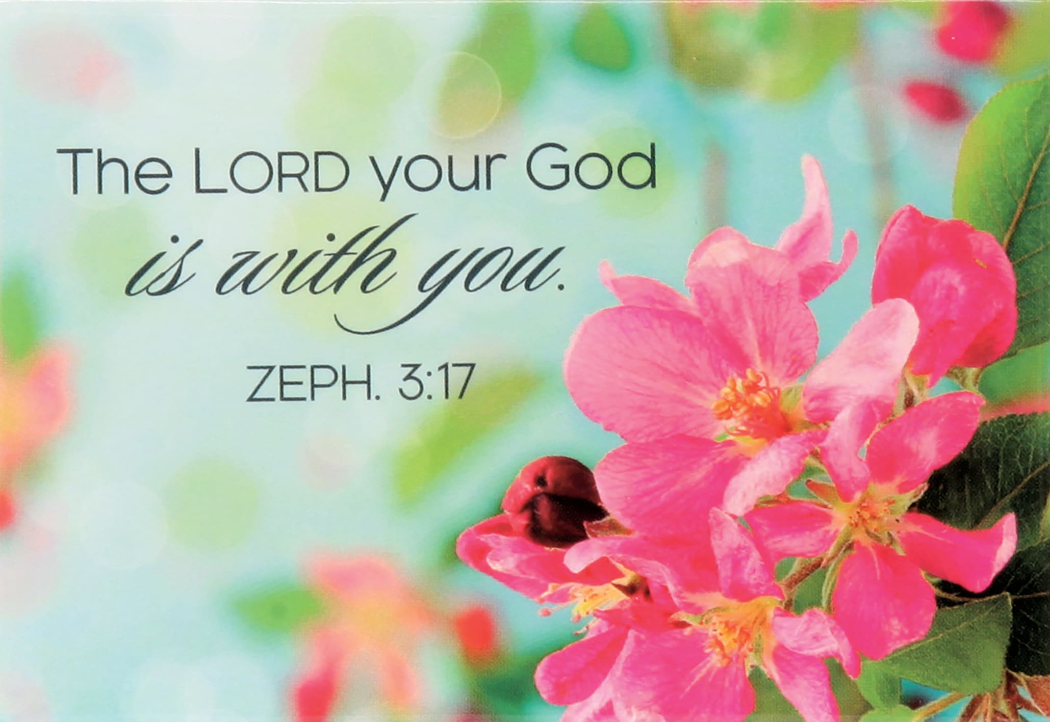 Magnet With a Message: The Lord Your God is With You (Zeph 3:17)