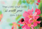 Magnet With a Message: The Lord Your God is With You (Zeph 3:17)