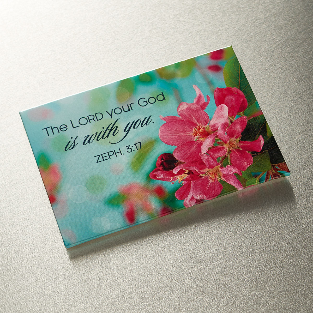 Magnet With a Message: The Lord Your God is With You (Zeph 3:17)