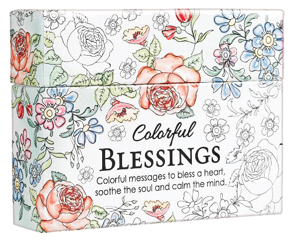 Adult Boxed Coloring Cards: Colorful Blessings