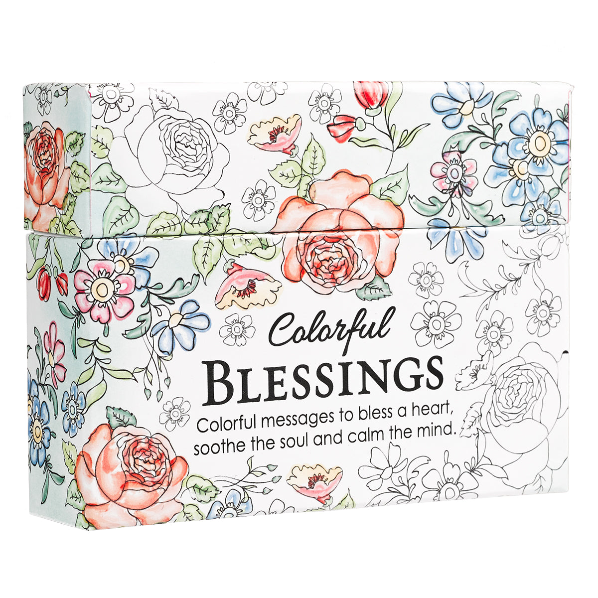 Adult Boxed Coloring Cards: Colorful Blessings