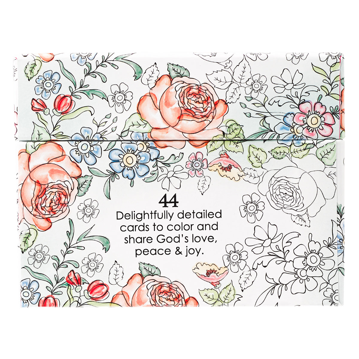 Adult Boxed Coloring Cards: Colorful Blessings