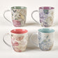 Ceramic Mugs (Set Of 4) 325ml: Floral Inspirations