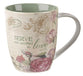Ceramic Mugs (Set Of 4) 325ml: Floral Inspirations