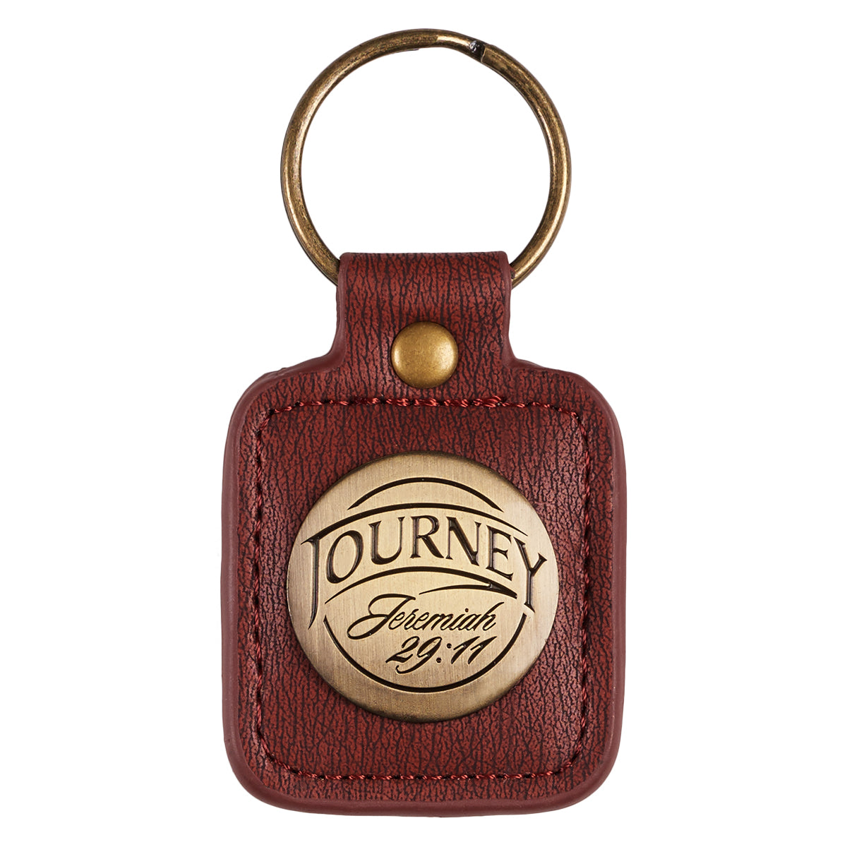 Metal Keyring in Tin: Journey, Jeremiah 29:11