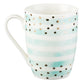 Ceramic Sparkle Mug: Just Believe Turquoise/Stripes (325ml)