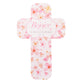 Bookmark Cross-Shaped: Sing For Joy, Rejoice (Pale Orange/floral)
