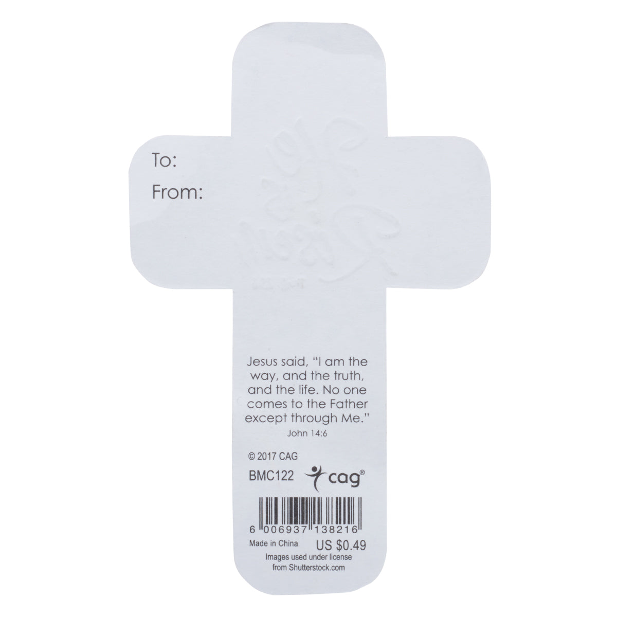 Bookmark Cross-Shaped: He is Risen