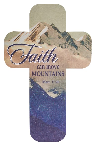 Bookmark Cross-Shaped: Faith Can Move Mountains