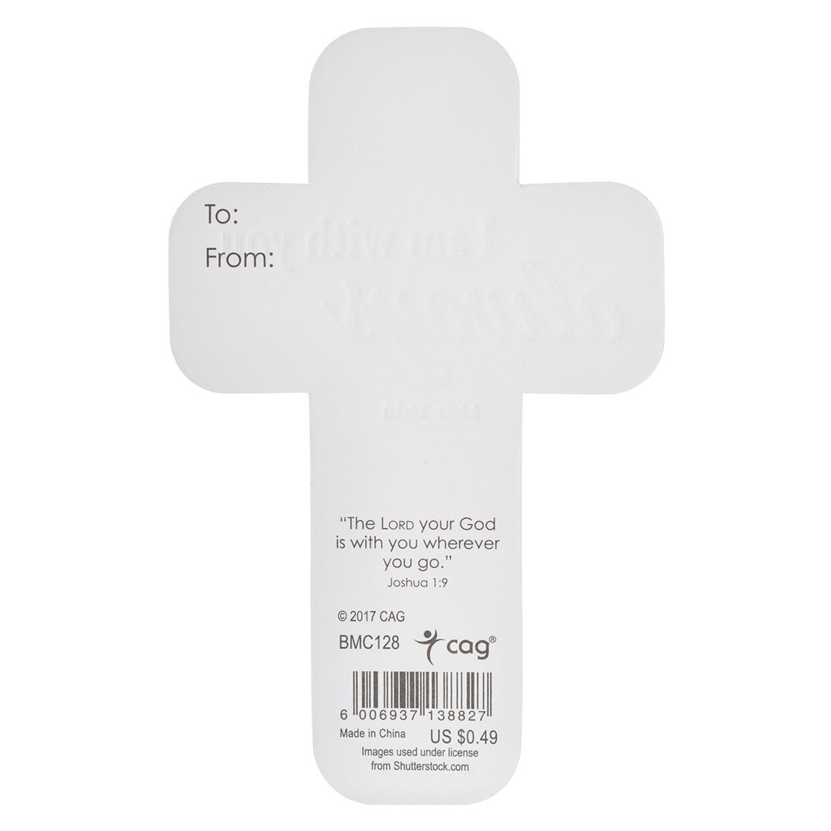 Bookmark Cross-Shaped: I Am With You Always, Lighthouse