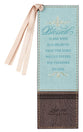 Bookmark With Tassel: Blessed Turquoise/Brown (Luke 1:45)
