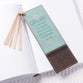 Bookmark With Tassel: Blessed Turquoise/Brown (Luke 1:45)