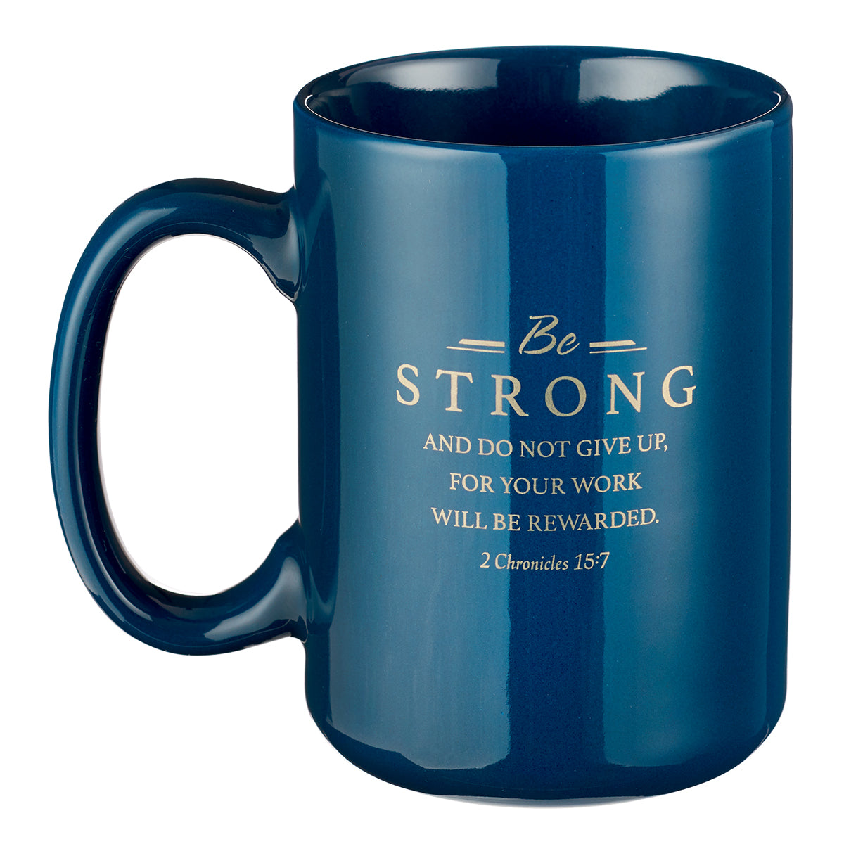 Ceramic Mug: Faithful Servant, Navy/Metallic Gold (414ml)