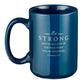 Ceramic Mug: Faithful Servant, Navy/Metallic Gold (414ml)