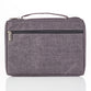 Bible Cover Large: Poly-Canvas Fish Applique Gray