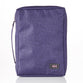 Bible Cover Medium: Poly-Canvas Fish Applique Purple
