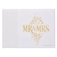 Guest Book: Mr & Mrs, White/Gold Lettering
