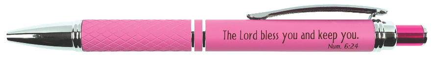 Stylish Pen/Case Gift Set: The Lord Bless You and Keep You, Pink