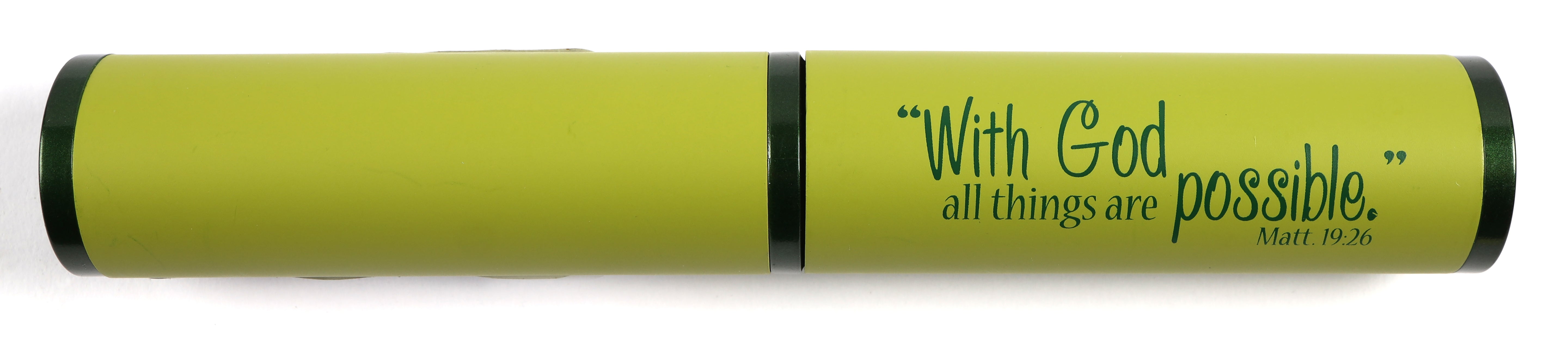 Stylish Pen/Case Gift Set: With God All Things Are Possible, Green