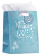 Gift Bag Medium: Soar, Blue/White Incl Tissue Paper and Gift Tag (Isaiah 40:31)