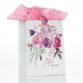 Gift Bag Medium: Be Joyful Always, Floral, Rejoice Collection, Incl Tissue Paper and Gift Tag