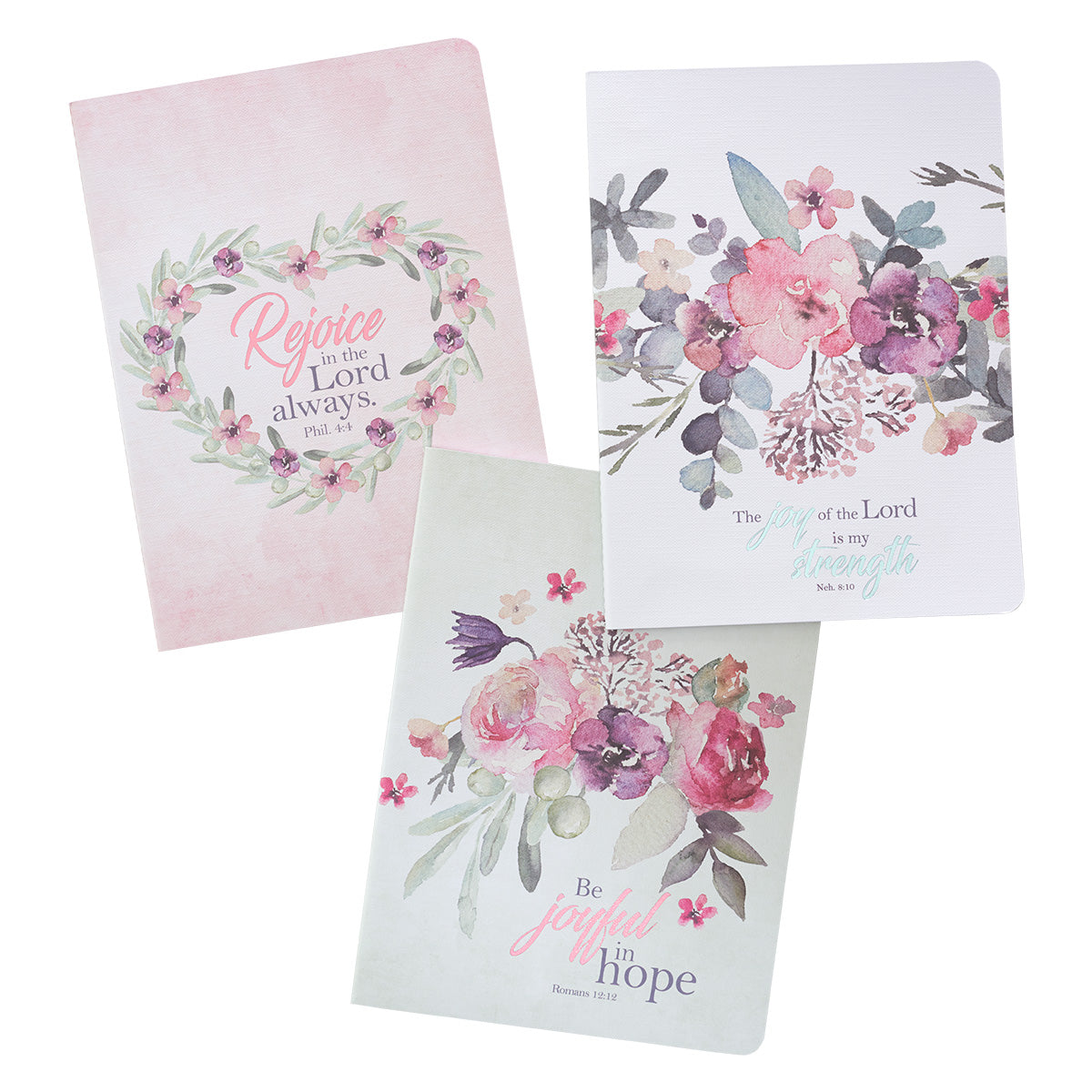 Notebook: Floral, Rejoice Collection (Set Of 3)