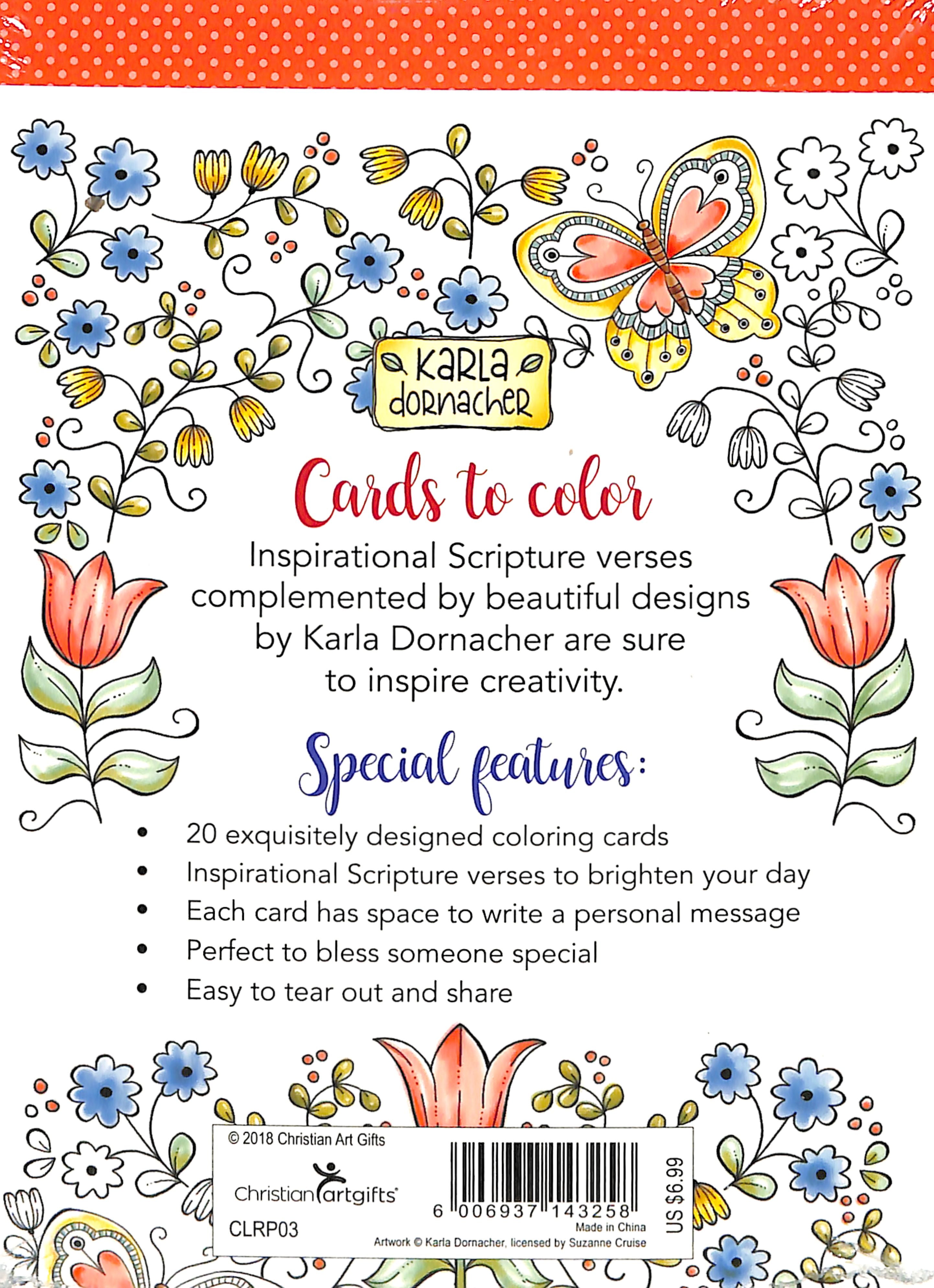 Adult Coloring Cards: Be Still and Know - 20 Cards to Color