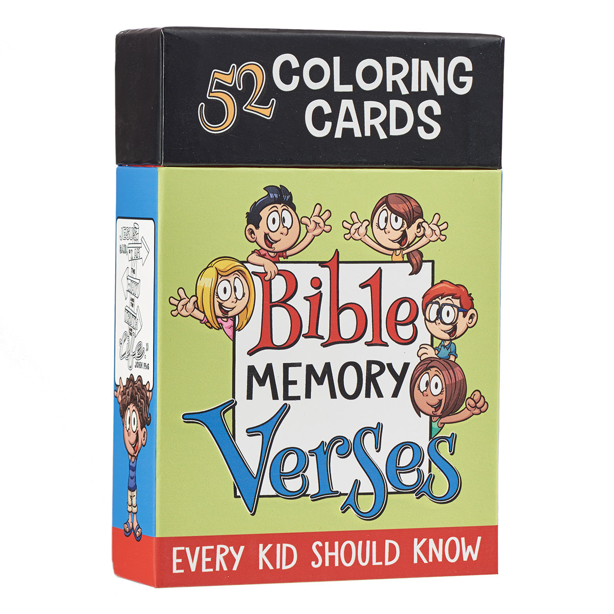 52 Colouring Cards For Kids: Bible Memory Verses, Every Kid Should Know