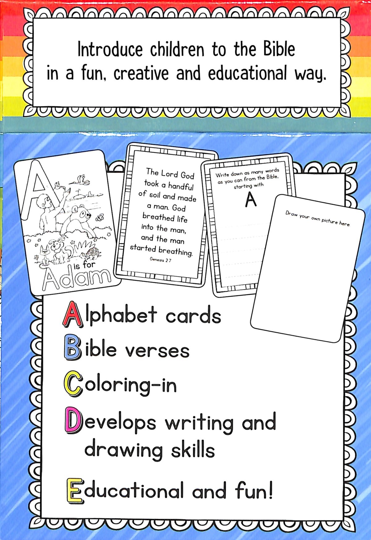 52 Coloring Cards: ABC Bible Fun