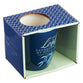 Ceramic Mug: The Lord Refreshes the Soul (Psalm 23:3) Navy Olive Branch (384ml)