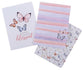 Notebook: Blessed, Butterflies (Set Of 3)