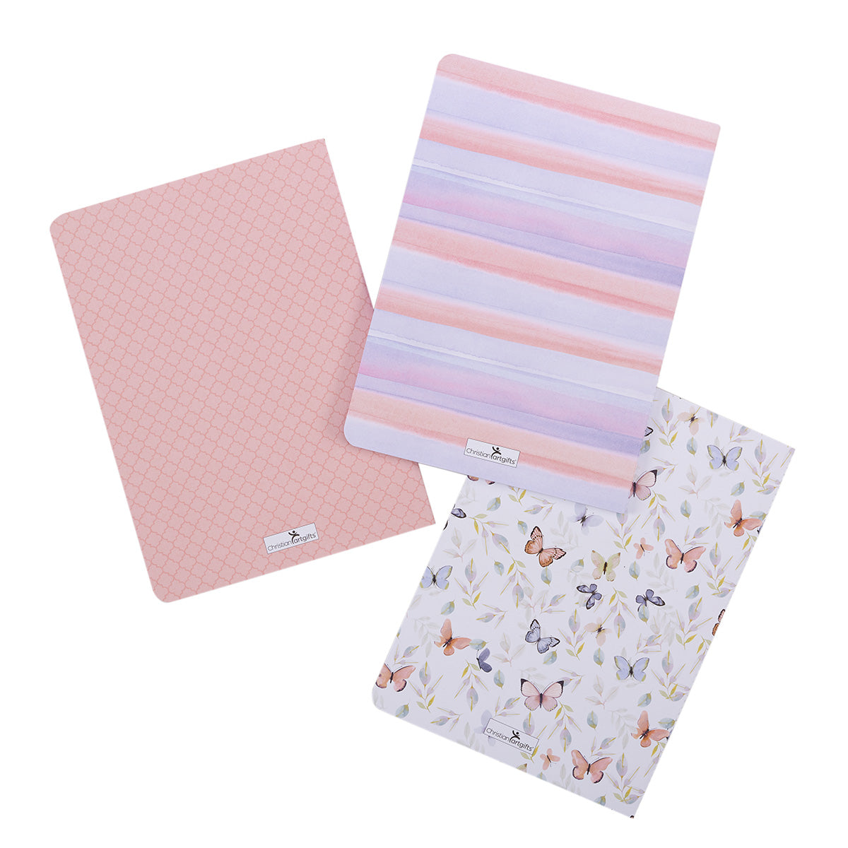 Notebook: Blessed, Butterflies (Set Of 3)