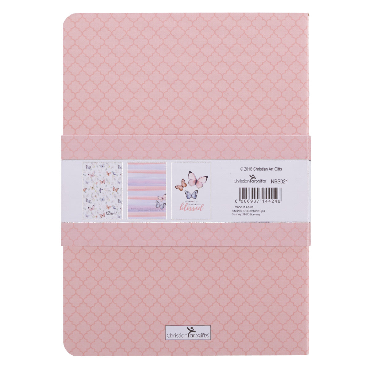 Notebook: Blessed, Butterflies (Set Of 3)