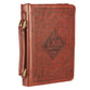 Bible Cover Classic Medium: Names of God, Dark Brown