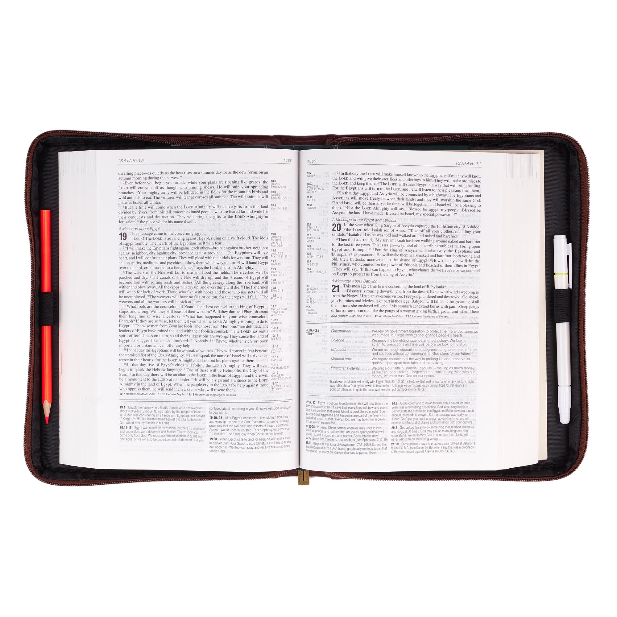 Bible Cover Classic Medium: Names of God, Dark Brown