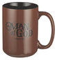 Ceramic Mug: Man of God, Brown/Black (414ml)