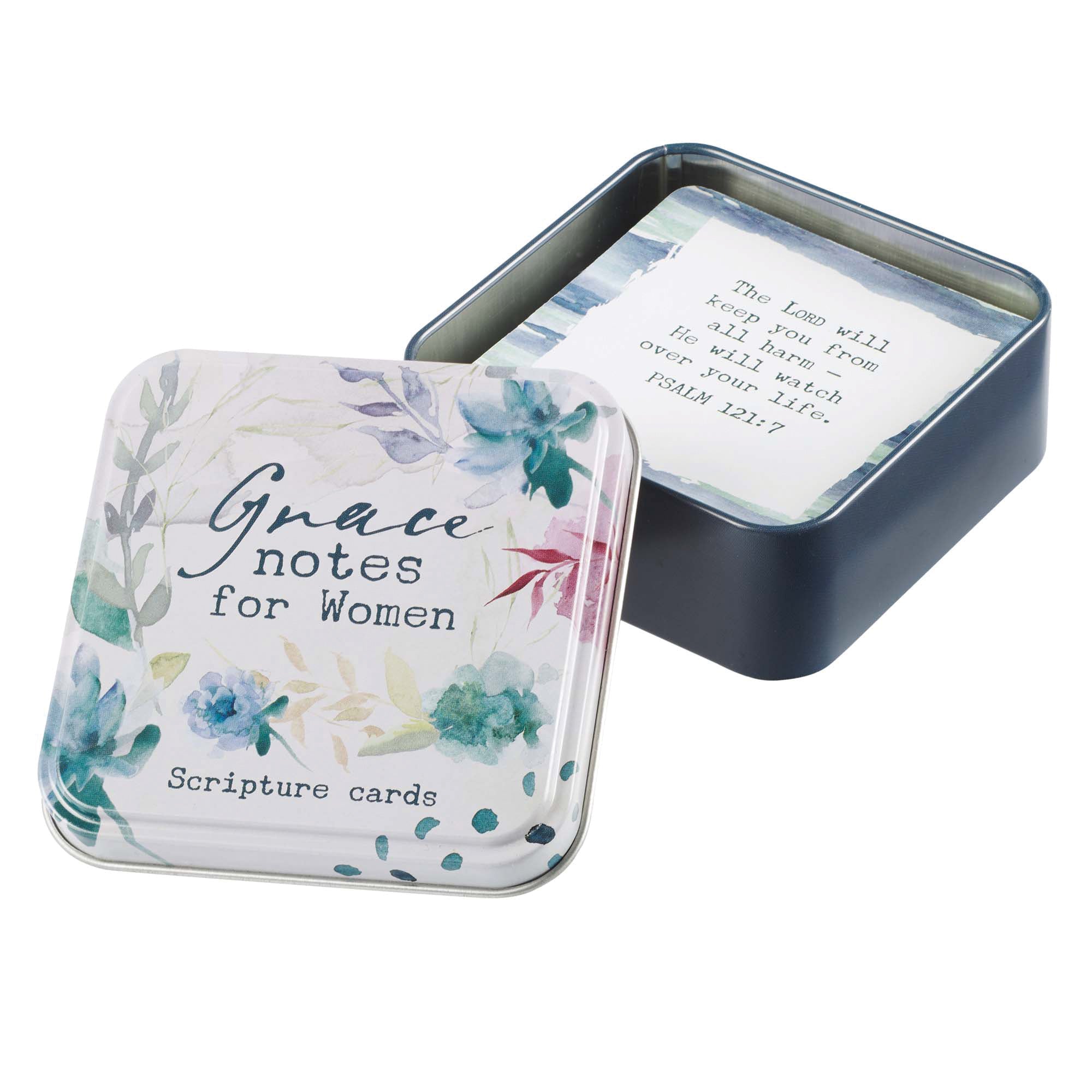 Scripture Cards in a Tin: Grace Notes For Women, 50 Double-Sided Cards