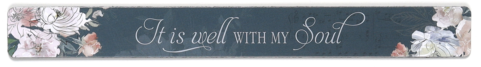 Magnetic Strip: It is Well With My Soul, Blue Floral