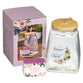 Gratitude Jar With Cards: As For Me & My House We Will Serve the Lord Glass With Bamboo Lid (Joshua 24:15)
