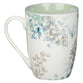 Ceramic Mug: Beautiful in Its Time (Ecc. 3:11) Blue Floral, Light Green Inside (355ml)