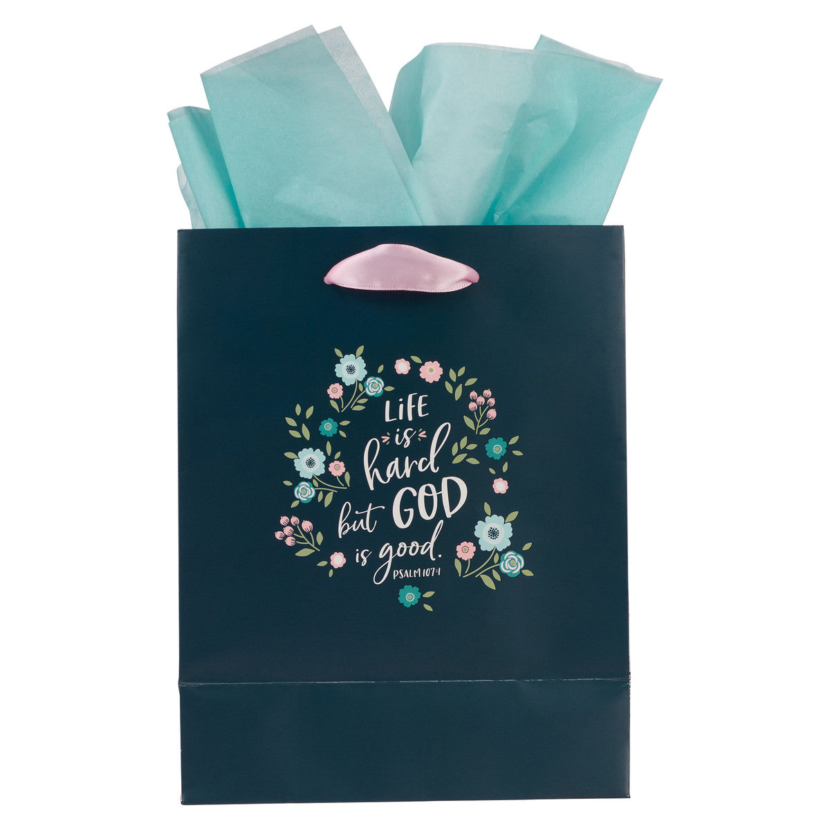 Gift Bag Medium: Let's Celebrate, Blue Floral