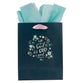 Gift Bag Medium: Let's Celebrate, Blue Floral