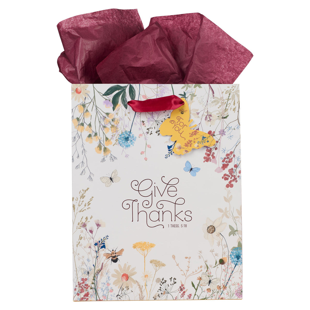 Gift Bag Medium: Give Thanks, Topsy-Turvy Wildflower (1 Thess. 5:18)