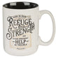 Ceramic Mug: Refuge and Strength, Foil Accents (Psalm 46:1) (414 ML)