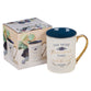 Ceramic Mug: Far More Precious Than Rubies, Proverbs 3:15, Navy Interior, Foil Accents (355 Ml)