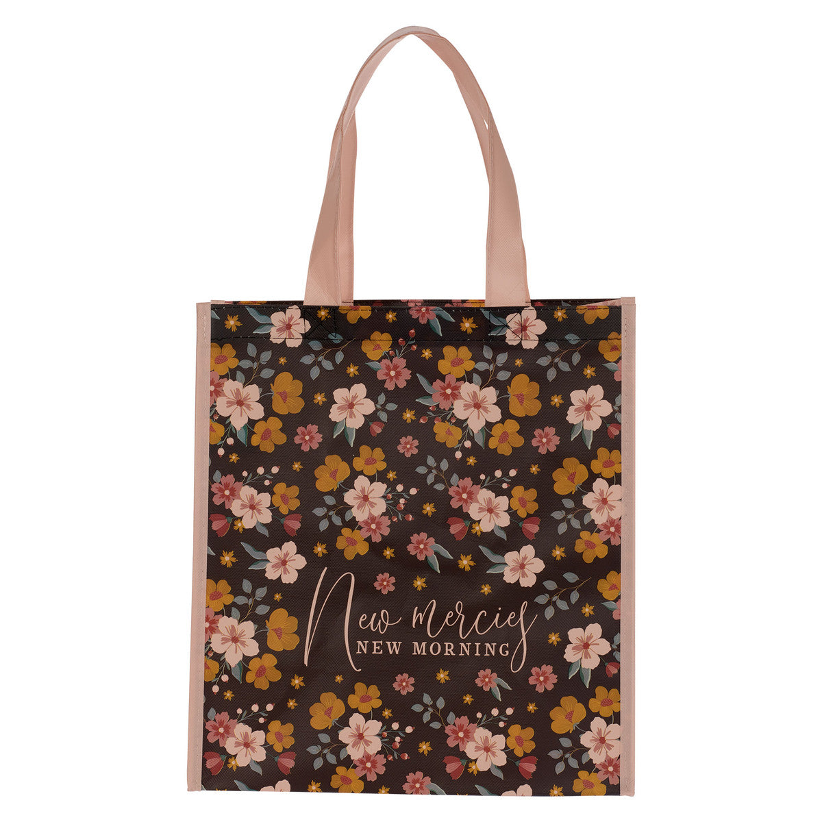 Reusable Tote Bag: New Mercies, New Morning, Floral