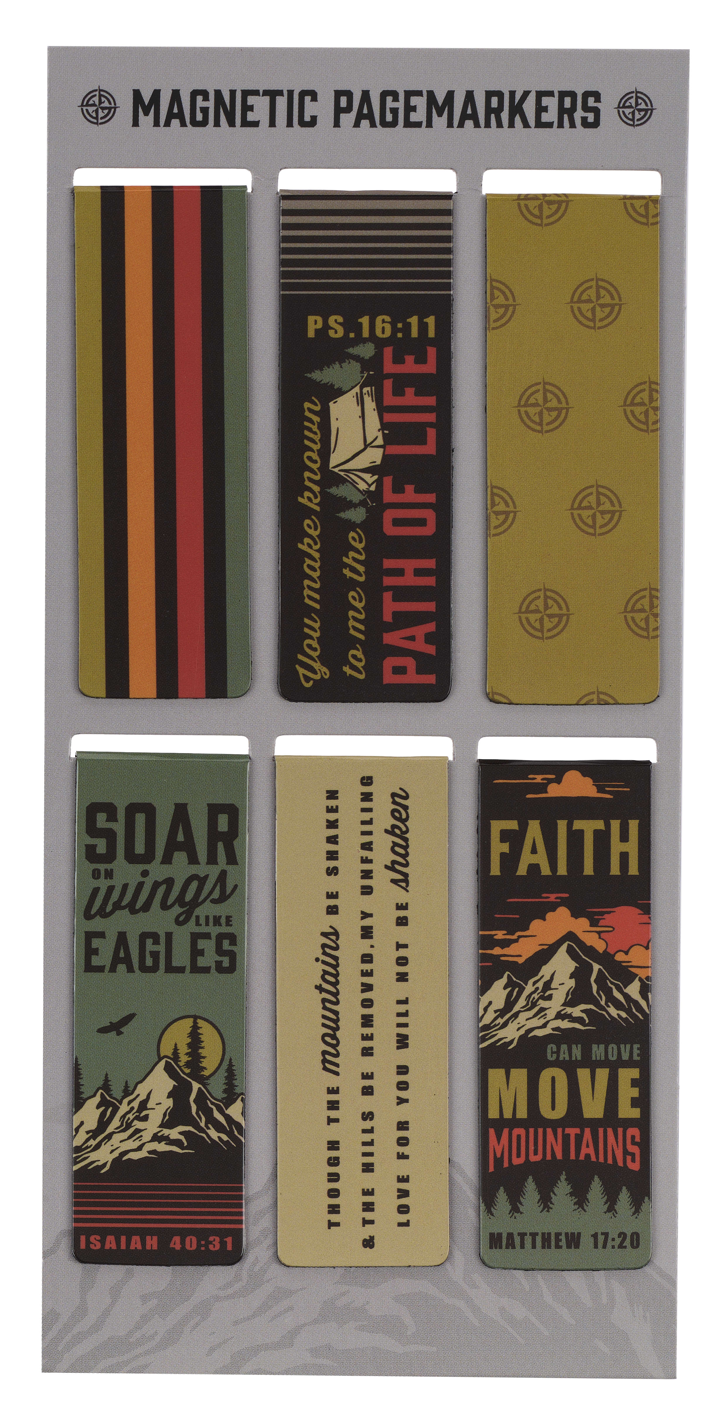 Bookmark Magnetic - Set of 6: Scenic Mountains