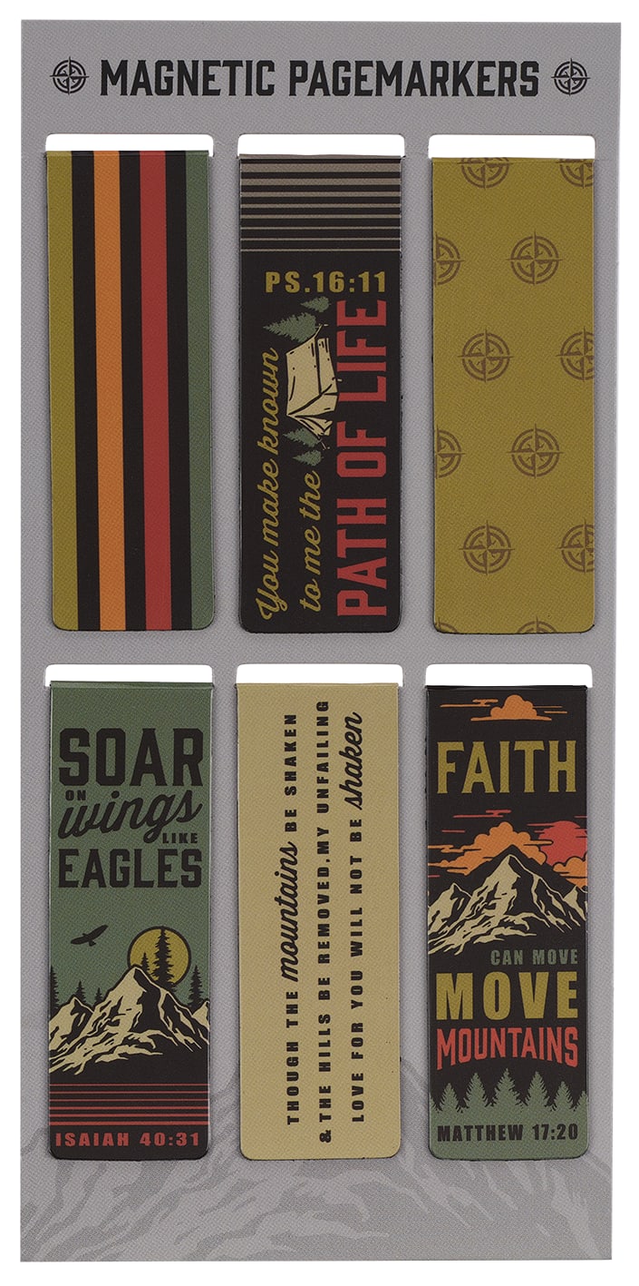 Bookmark Magnetic - Set of 6: Scenic Mountains